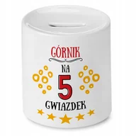 Skarbonki - Dla Górnika Skarbonka na Urodziny na Prezent` z Nadrukiem ze Zdjęciem + Opakowanie na prezent (wzór 02) - miniaturka - grafika 1