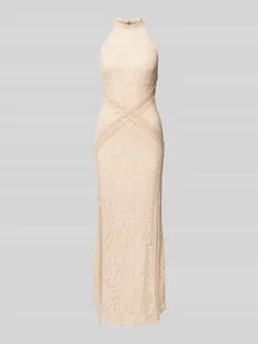 Długa sukienka z obszyciem koronką model ‘NEW LIZA’ - Sukienki - miniaturka - grafika 1