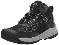 Buty trekkingowe damskie - KEEN Damskie buty trekkingowe Nxis Evo Mid, Czarne niebieskie szkło, 41 EU - miniaturka - grafika 1