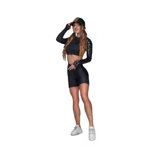 Damski top Queens Gang - Olimp Women's Long Sleeve Crop Top-M - Koszulki sportowe damskie - miniaturka - grafika 1