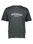 Koszulki męskie - Jack & Jones Koszulka "Vesterbro Newton" w kolorze antracytowym - miniaturka - grafika 1