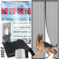 Moskitiery - Moskitiera Na Drzwi Magnetyczna 80/90/100X210/220 - miniaturka - grafika 1