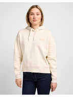 Bluzy damskie - Lee Bluza Essential 112341539 Écru Relaxed Fit - miniaturka - grafika 1