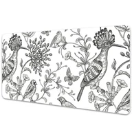 Podkładki na biurko - Mata ochronna na biurko Szkicowane ptaki 120x60 cm - miniaturka - grafika 1