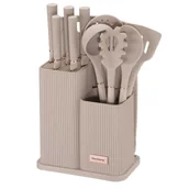 Noże kuchenne - ZESTAW NOŻY I PRZYBORÓW KUCHENNYCH Z DESKĄ W STOJAKU KLAUSBERG KB-7935 - miniaturka - grafika 1