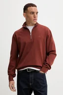 Swetry męskie - Calvin Klein sweter bawełniany kolor pomarańczowy lekki LV040BM343 - miniaturka - grafika 1