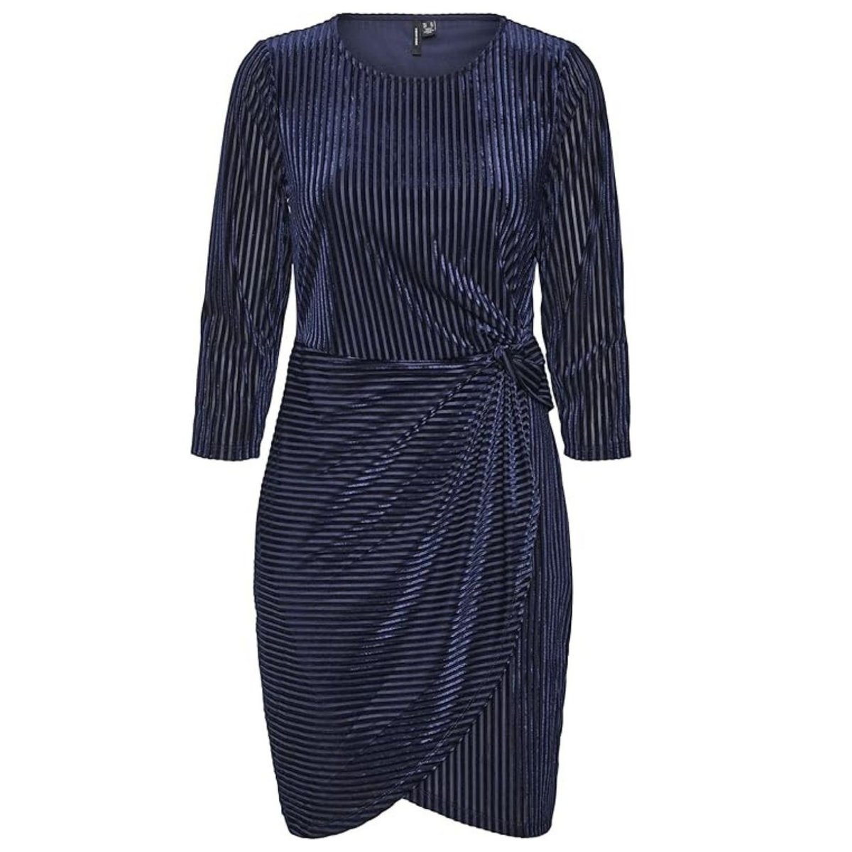 Sukienka damska Vero Moda Mella elegancka granatowa welurowa-M