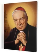 Ikony i obrazy sakralne - Kard. Stefan Wyszyński, obraz religijny na płótnie - miniaturka - grafika 1