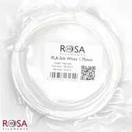 Filamenty i akcesoria do drukarek 3D - Filament ROSA 3D PLA SILK 1,75mm 100 g Biały White - miniaturka - grafika 1