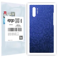 Szkła hartowane na telefon - Folia naklejka skórka strukturalna na TYŁ do Samsung Galaxy Note 10+ 5G -  Plaster Miodu Niebieski - apgo SKINS - miniaturka - grafika 1