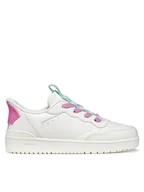 Buty dla dziewczynek - Geox Sneakersy J65NSA 05415 C1364 D 2 Biały - miniaturka - grafika 1