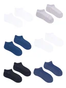Skarpetki dla dzieci - Skarpety stopki chłopięce basic ażurowe 6PAK 43-46 - miniaturka - grafika 1