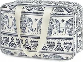 Kosmetyczki, organizery i kuferki - Duża Kosmetyczka Podróżna Do Makijażu W Słoń - Organizer Dla Kobiet - miniaturka - grafika 1