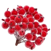 Ozdoby bożonarodzeniowe - Jarzębina Ośnieżona Pęczek - miniaturka - grafika 1