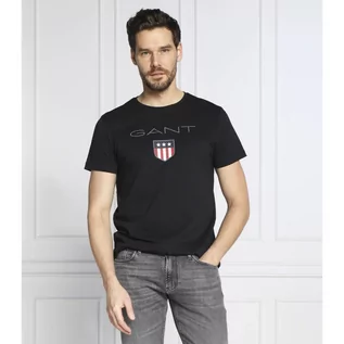 Koszulki męskie - Gant T-shirt SHIELD SS | Regular Fit - grafika 1