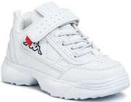 Buty dla dziewczynek - Kappa Rave NC K 260782K-1010 dziewczęce sneakersy białe - miniaturka - grafika 1