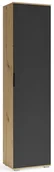 Meble do przedpokoju - Szafa wąska dąb artisan + antracyt P8-D68 - miniaturka - grafika 1