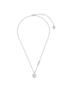 Guess Naszyjnik Lovely Guess JUBN03 035JW Srebrne rodowanie - Naszyjniki - miniaturka - grafika 1