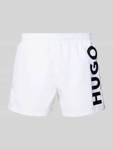 Spodenki kąpielowe o kroju relaxed fit z nadrukiem z logo model ‘ABAS’ - Kąpielówki męskie - miniaturka - grafika 1