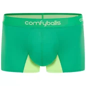 Bielizna sportowa męska - COMFYBALLS Bokserki do biegania REGULAR PERFORMANCE apple green - miniaturka - grafika 1