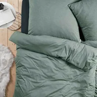 Pościel - Pościel Mako Interlock Jersey Takoma 6873 : Kolor - 520/mint, Wymiary - 160/200+2X70/80 - miniaturka - grafika 1