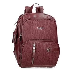 Pepe Jeans Sprig Plecak Na Laptopa 13,3" Czerwony 25x37x10 cm Skóra syntetyczna 9,25 l by Joumma Bags, Czerwone, Talla única, plecak na laptopa - Torby na laptopy - miniaturka - grafika 1