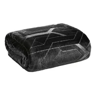 Koce - Eurofirany Euro Firany Koc 150 x 200 Flanelowy Ginko4 Czarny 1217145 - miniaturka - grafika 1