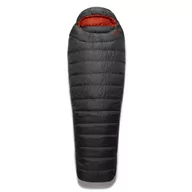 Śpiwory - Rab Ascent 500 Sleeping Bag Long, szary Left Zipper 2022 Śpiwory puchowe QSD-35-GRH-LNG-LZ - miniaturka - grafika 1