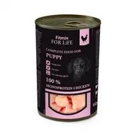 Mokra karma dla psów - Fitmin For Life Monoprotein Puppy Chicken dla szczeniąt Kurczak 400g - miniaturka - grafika 1
