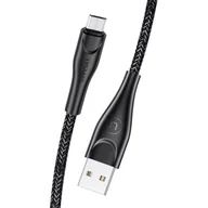 Kable USB - USAMS Kabel pleciony U41 microUSB 3m 2A czarny - miniaturka - grafika 1