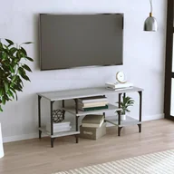 Szafki RTV - vidaXL Szafka pod TV, szary dąb sonoma, 102x35x45,5 cm - miniaturka - grafika 1
