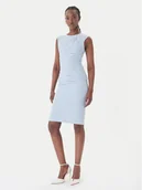 Sukienki - Rinascimento Sukienka koktajlowa CFC0127683003 Błękitny Slim Fit - miniaturka - grafika 1