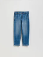 Spodnie i spodenki dla chłopców - Reserved - Jeansy Carrot - niebieski - miniaturka - grafika 1