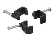 Inne akcesoria elektryczne - Uchwyt kabla 10/5mm czarny płaski - miniaturka - grafika 1