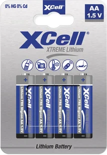 XCell Batterie Extreme Lithium FR6 Mignon AA 4St. - Baterie i akcesoria - miniaturka - grafika 1
