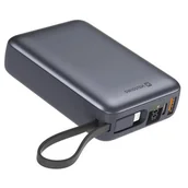 Powerbanki - Powerbank Swissten POWER BANK 20 000 mAh Kolor: czarny/srerbny - miniaturka - grafika 1