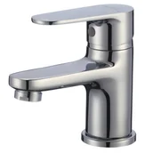 Baterie umywalkowe - Hydroland Bateria umywalkowa z korkiem automatycznym NERO B643 - miniaturka - grafika 1