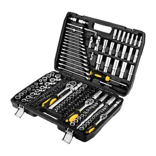 Topex  Zestaw kluczy nasadowych 1/2”, 1/4”, 3/8”, 219 elementów - Zestawy narzędziowe - miniaturka - grafika 1