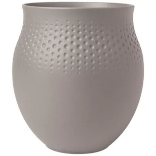 Wazon Perle duży Manufacture Collier Taupe Villeroy & Boch - Wazony i flakony - miniaturka - grafika 1