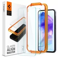 Pozostałe akcesoria do telefonów - Szkło hartowane Spigen Alm Glas.tR 2-pack do Samsung Galaxy A55 5G Clear - miniaturka - grafika 1