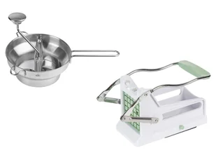 ERNESTO® Przecierak / Krajalnica do frytek, z różnymi wkładkami - Siekacze tarki i szatkownice - miniaturka - grafika 1