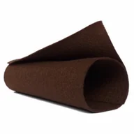 Dekoratorstwo - Filc 1mm, wełna/wiskoza, 20x30 cm- ciemny brąz - miniaturka - grafika 1