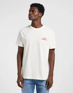 Koszulki męskie - LEE REGULAR LOGO TEE ECRU 112364552 XL - miniaturka - grafika 1