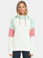 Bluzy damskie - Roxy Bluza Liberty Hoodie Otlr ERJFT04711 Écru Regular Fit - miniaturka - grafika 1