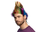 Dodatki do strojów karnawałowych - Peruka Punk kolorowa - 1 szt. - miniaturka - grafika 1