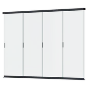 Kratki i pergole - Panel szklany przesuwny do pergoli ELEGANCE/DELUXE/FUSION 4m Anthracite - Gutroof - miniaturka - grafika 1