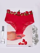 Majtki damskie - FIGI JULIMEX CHEEKIE BRASIL (kolor czerwony, rozmiar XL) - miniaturka - grafika 1