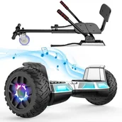 Hulajnogi elektryczne - SISIGAD All-terrain Hoverboard 8,5 cala, Hoverboard z gokartem, Bluetooth, dla dzieci i dorosłych - miniaturka - grafika 1
