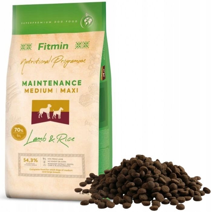 FITMIN Medium Maxi Maintenance Lamb&Rice 12kg