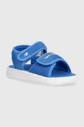 Buty dla dziewczynek - New Balance sandały dziecięce SIA750G3 kolor niebieski - miniaturka - grafika 1